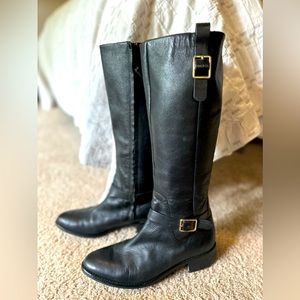 Black leather Cole Haan boots size 10
